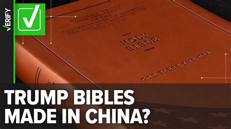 are trump bibles really made in china